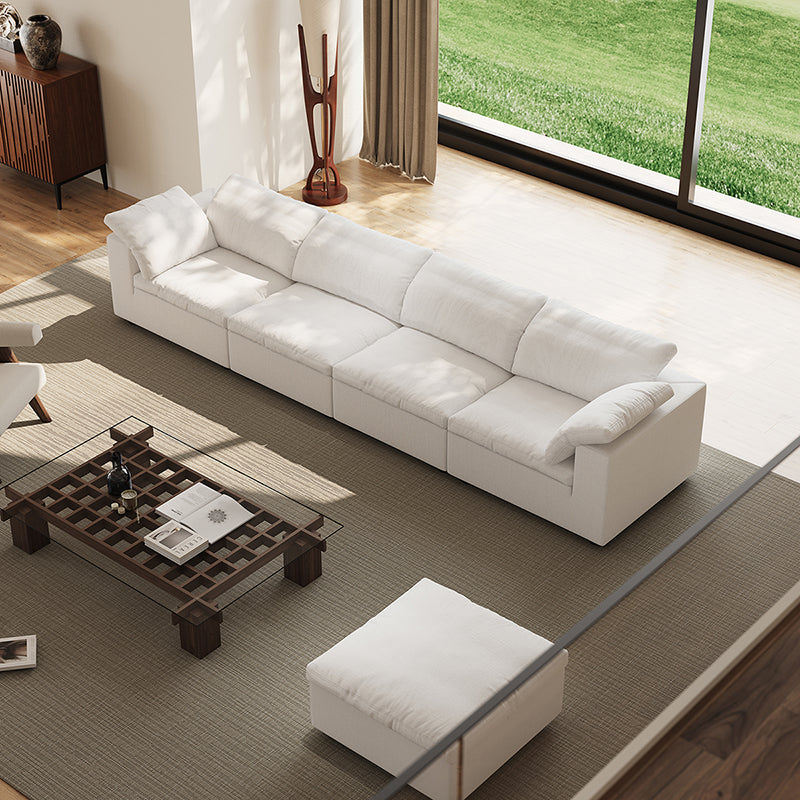 Tender Wabi Sabi Light Gray Sofa-White-165.4"