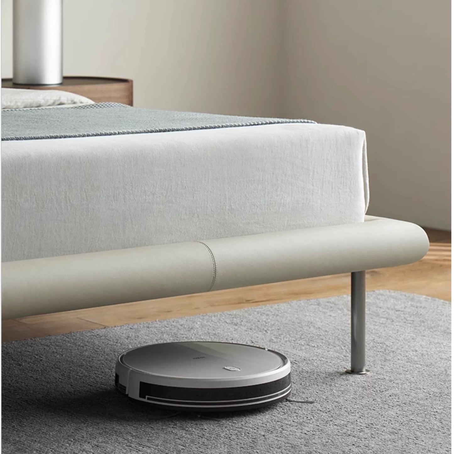 Choco Swirl Leather Bed-Beige