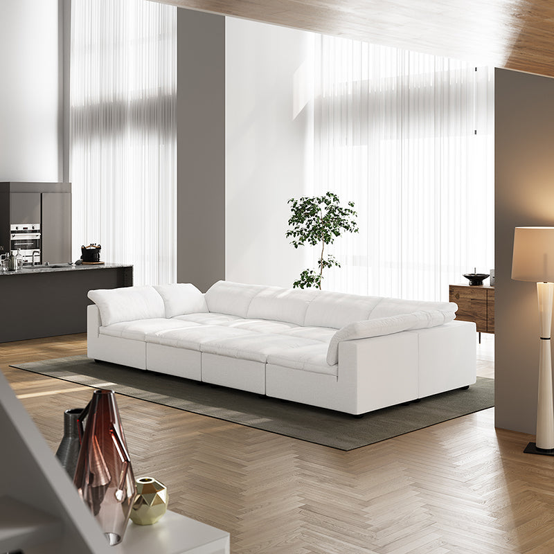 Tender Wabi Sabi Light Gray Sofa Bed-White