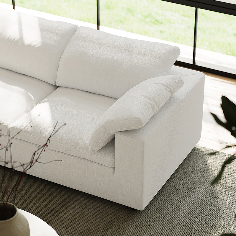 Tender Wabi Sabi L Shaped Sectional-White