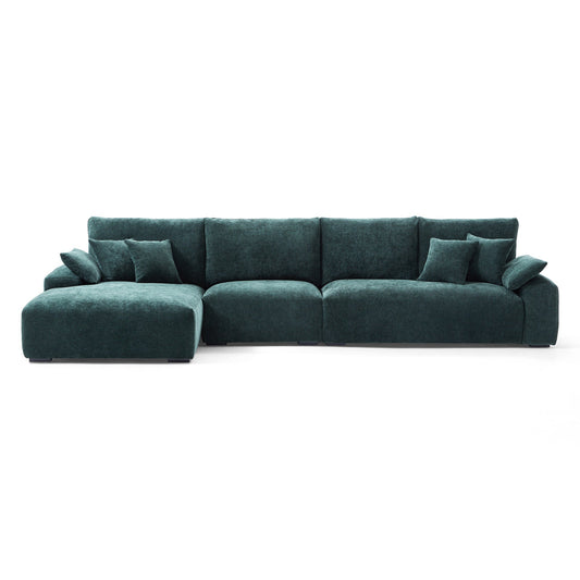 The Empress Green Sectional-hidden