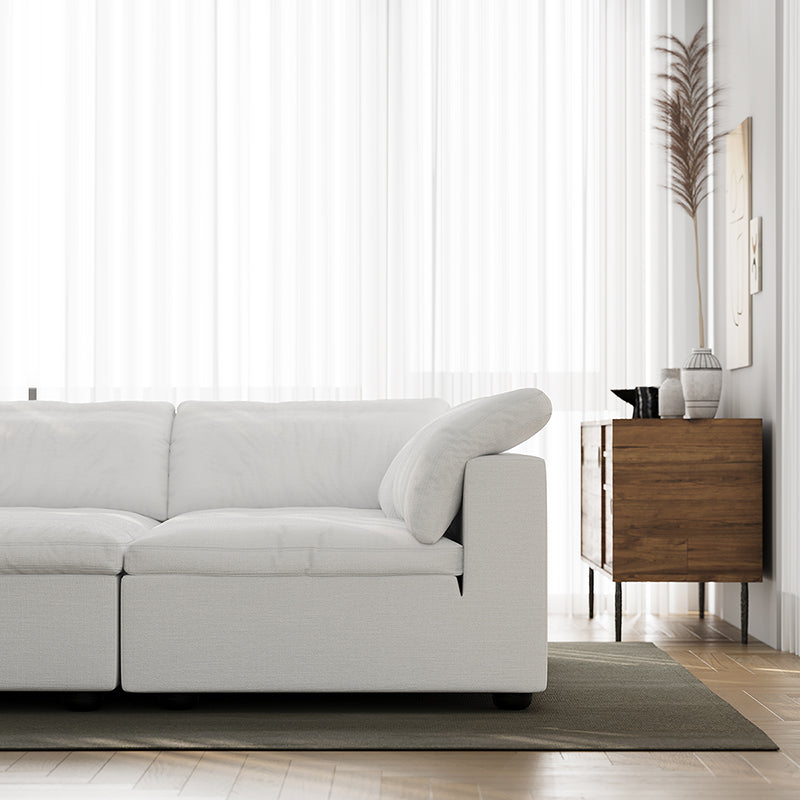 Tender Wabi Sabi Light Gray Sofa Bed-White