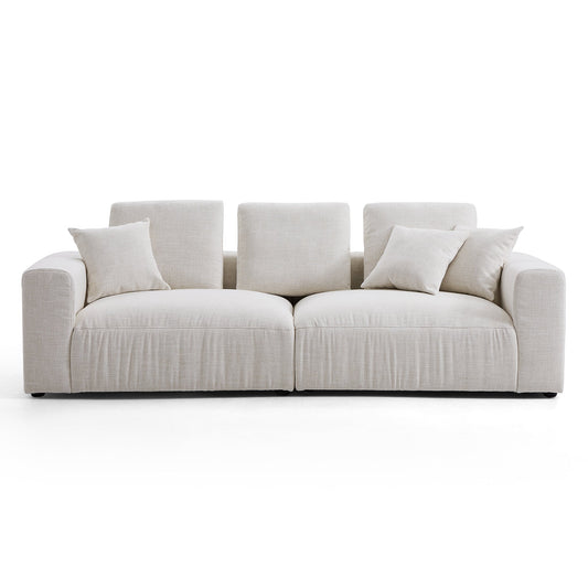 Serrat Beige Performance Fabric Sofa-hidden