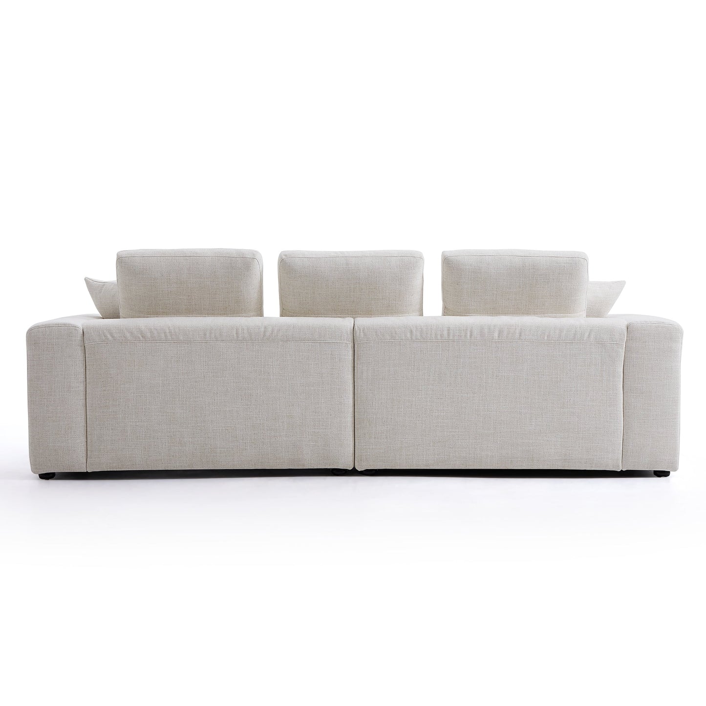 Serrat Beige Performance Fabric Sofa-Beige
