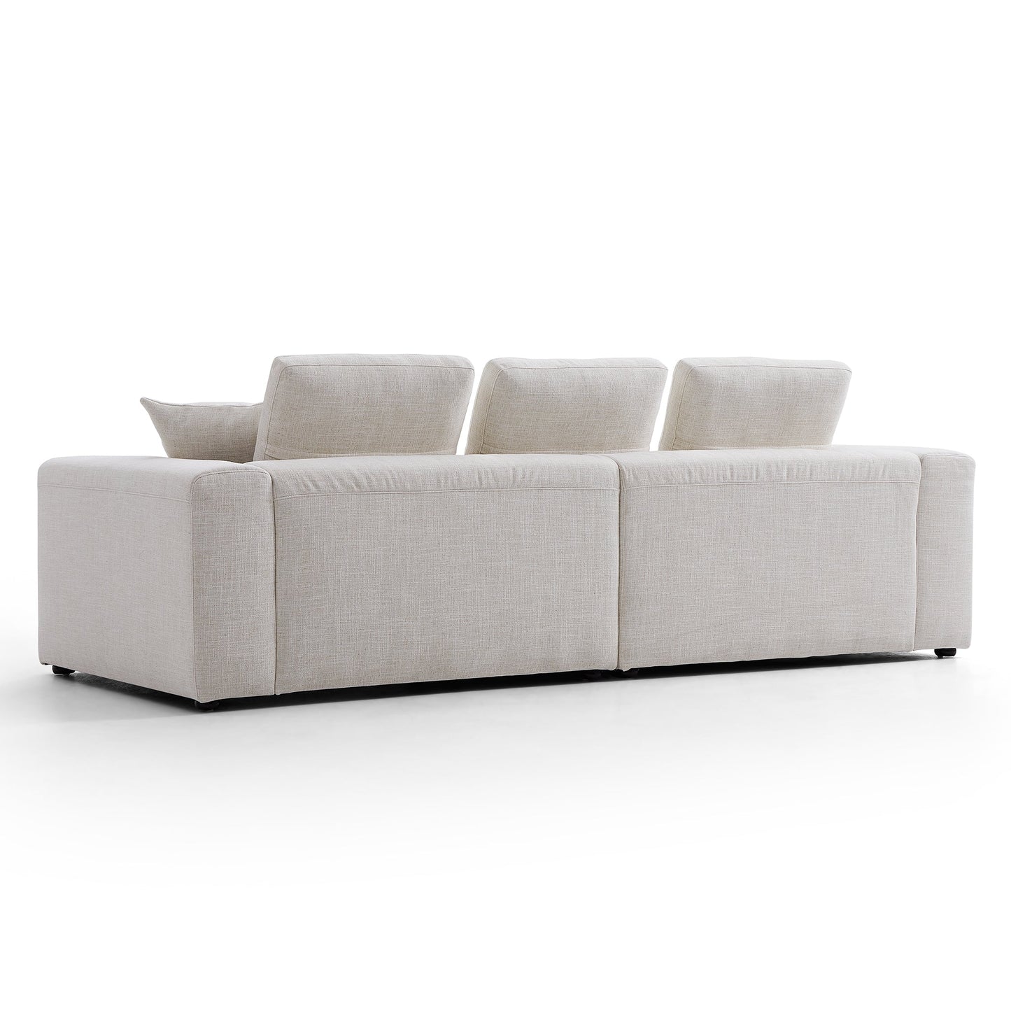 Serrat Beige Performance Fabric Sofa-Beige