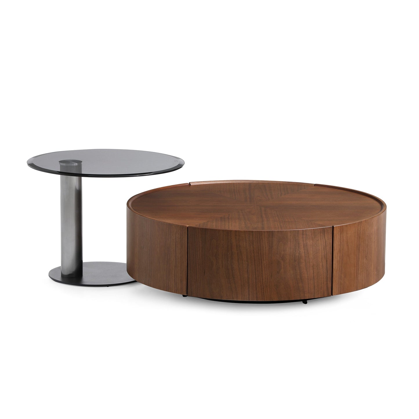 Caleb Round Coffee Table-35.4″