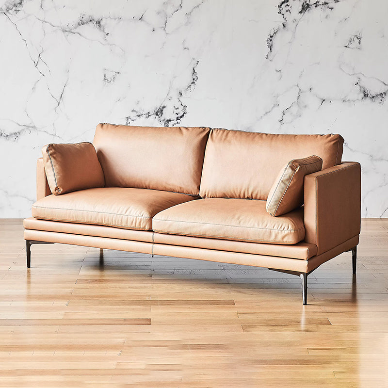 Chic Light Brown Leathaire Couch-Camel
