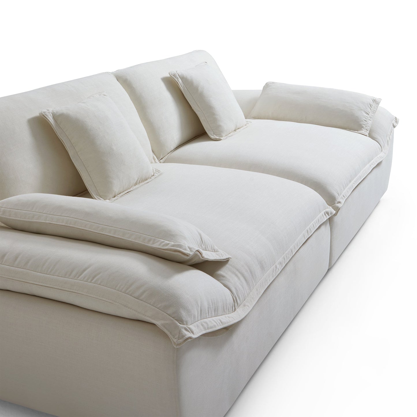 Casper Sailboat Fabric Sofa-Beige