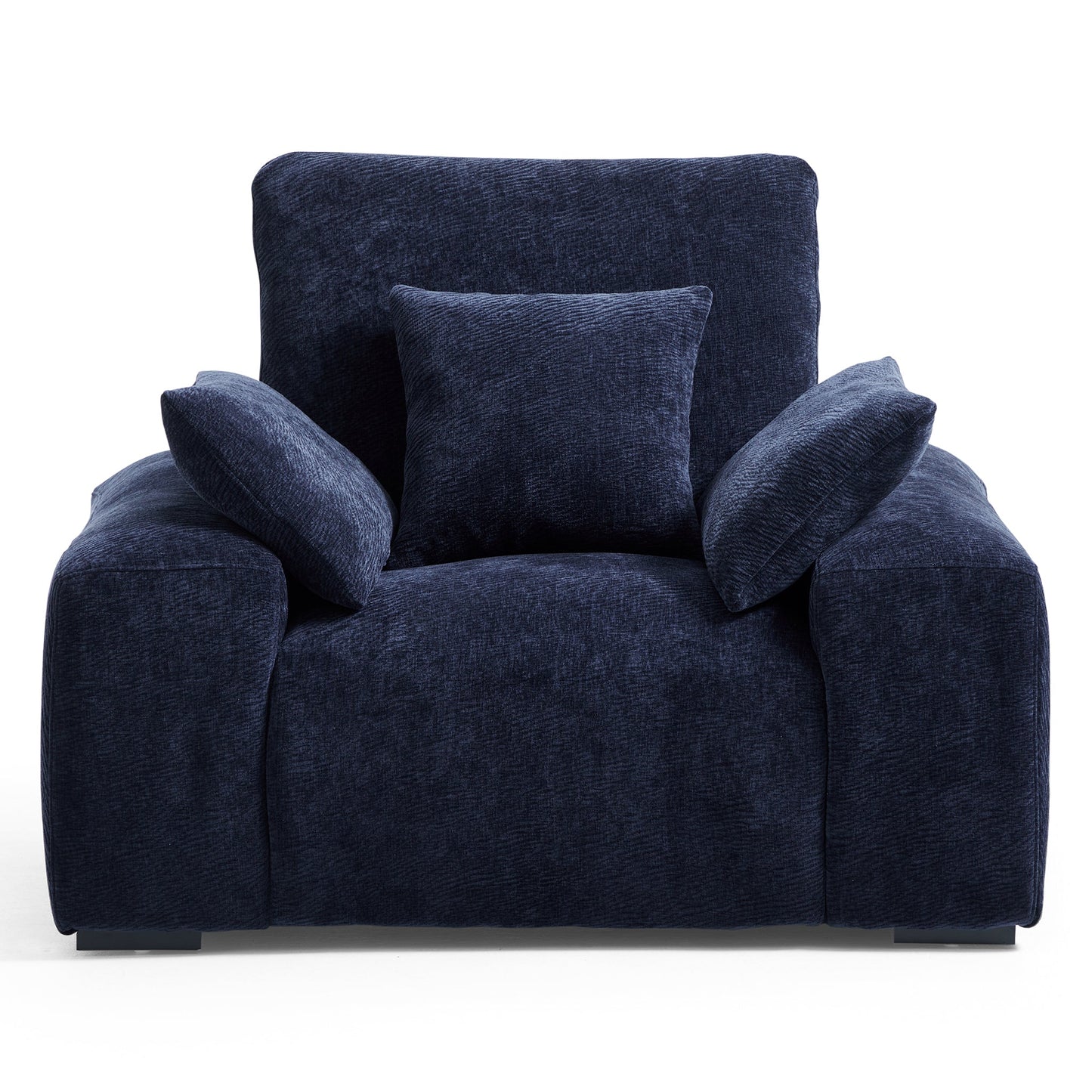 The Empress Navy Blue Sofa Set-Navy Blue