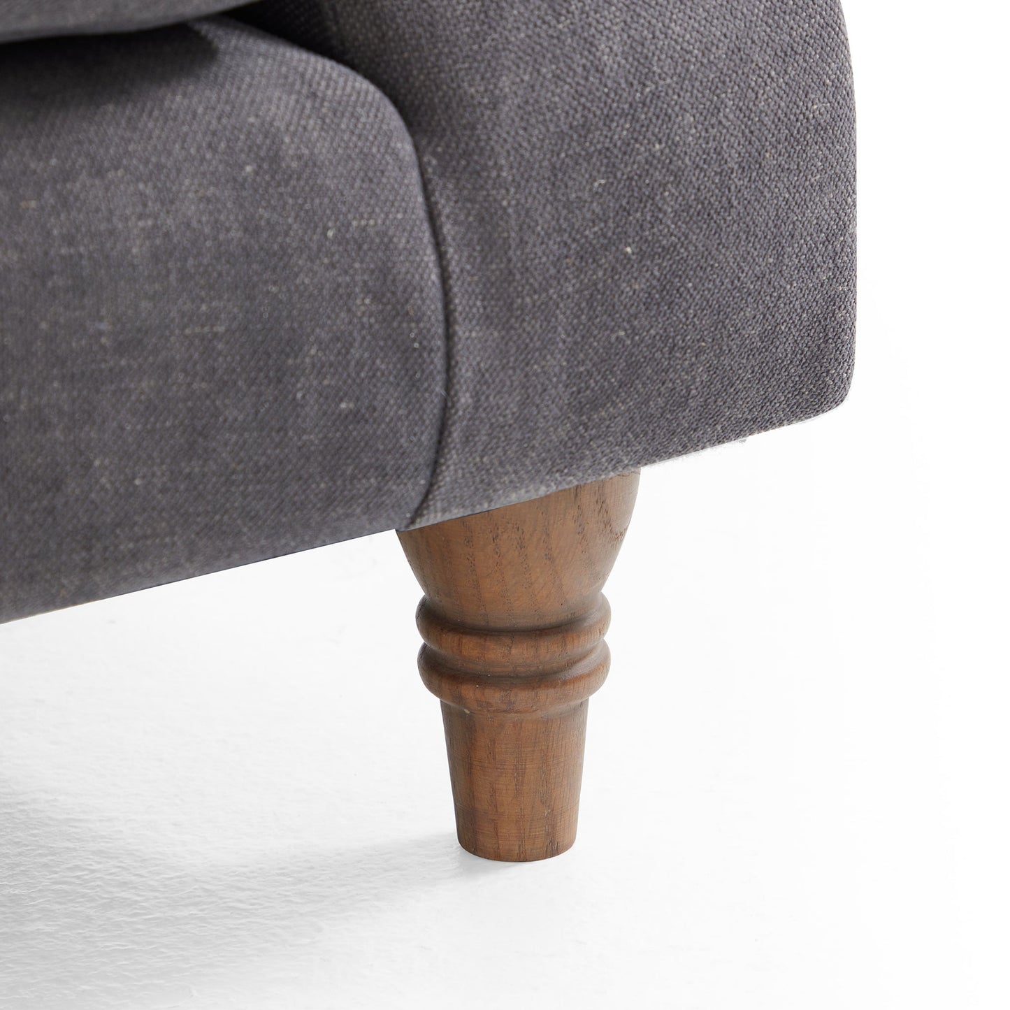 Isabelle Vintage Gray Fabric Sofa-Gray