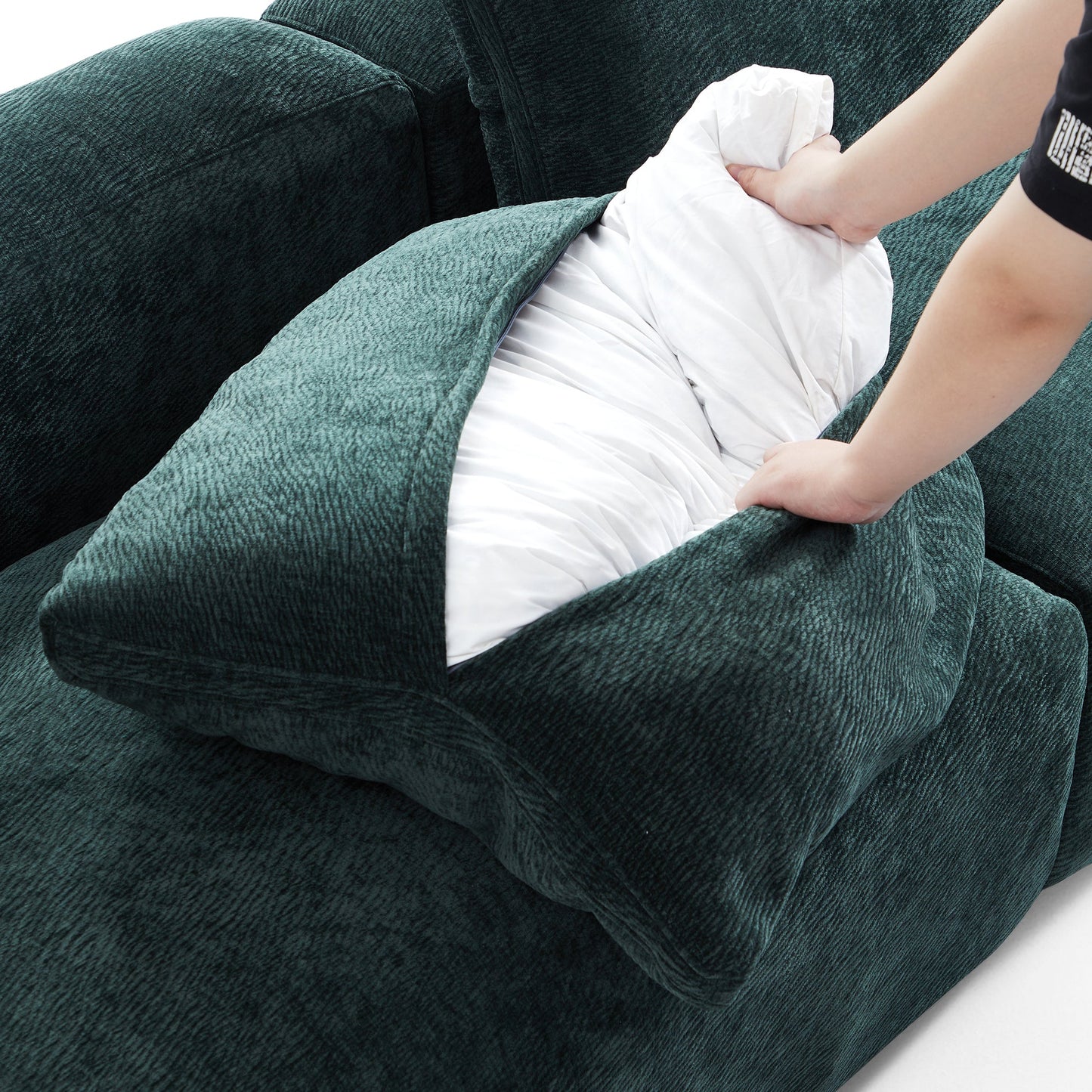 The Empress Green Sofa-Green