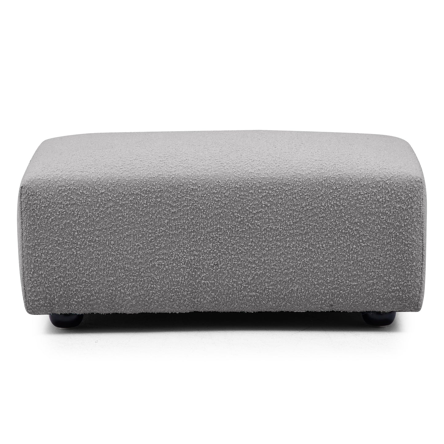 Nordic Modern Gray Sofa with Ottoman-Gray