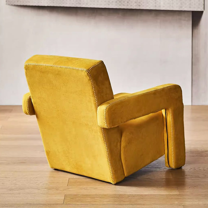 Nova Cream Boucle Utrecht Armchair-Yellow Matt Fabric