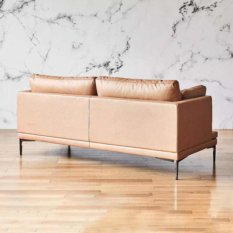 Chic Light Brown Leathaire Couch-Camel