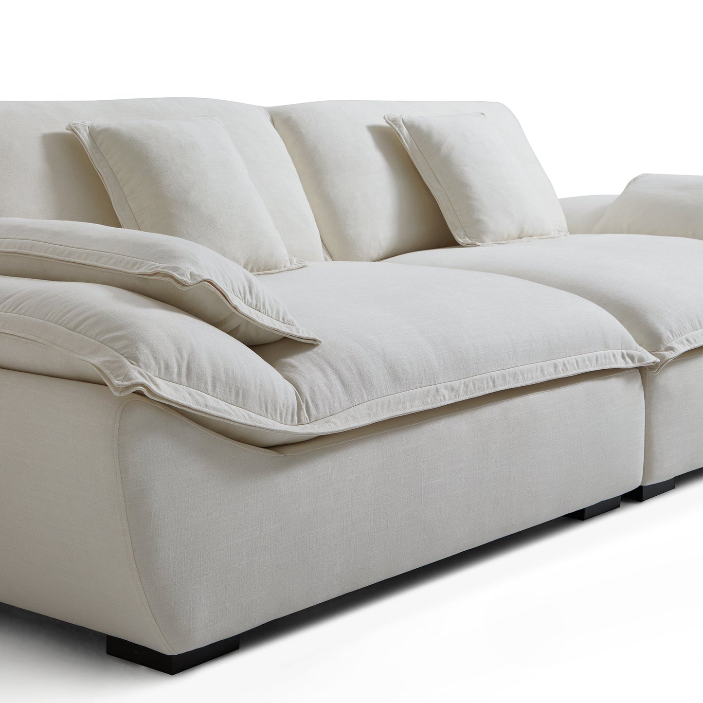 Casper Sailboat Fabric Sofa-Beige