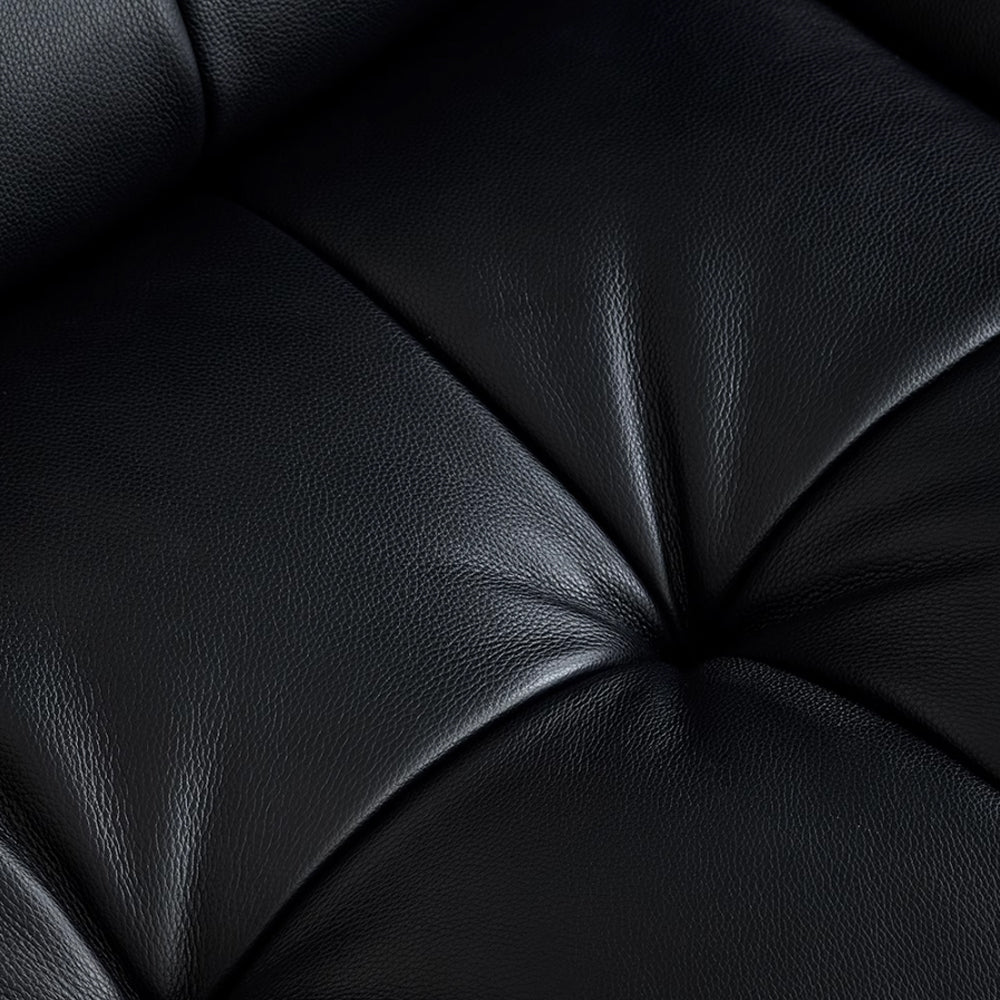Banning Vintage Leather Sofa-Black