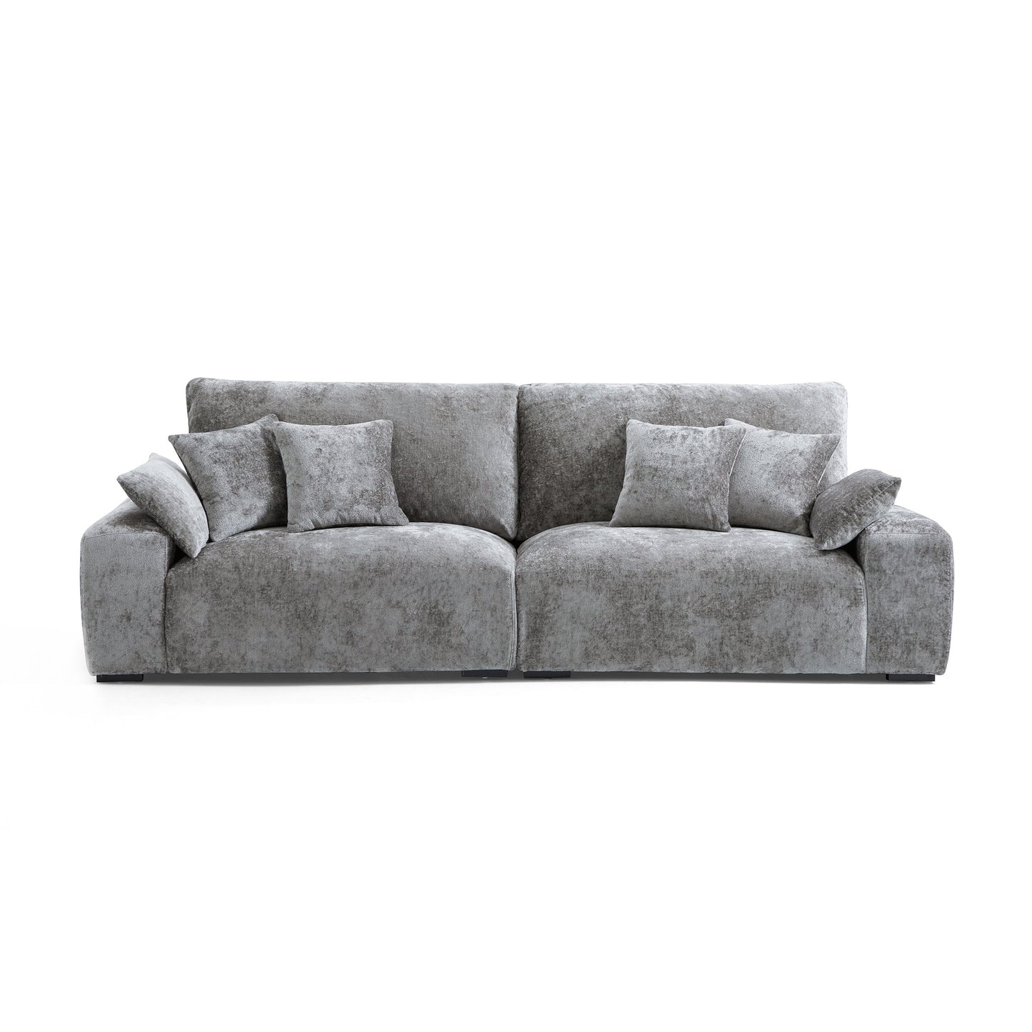 The Empress Yellow Sofa-Gray-106.3"