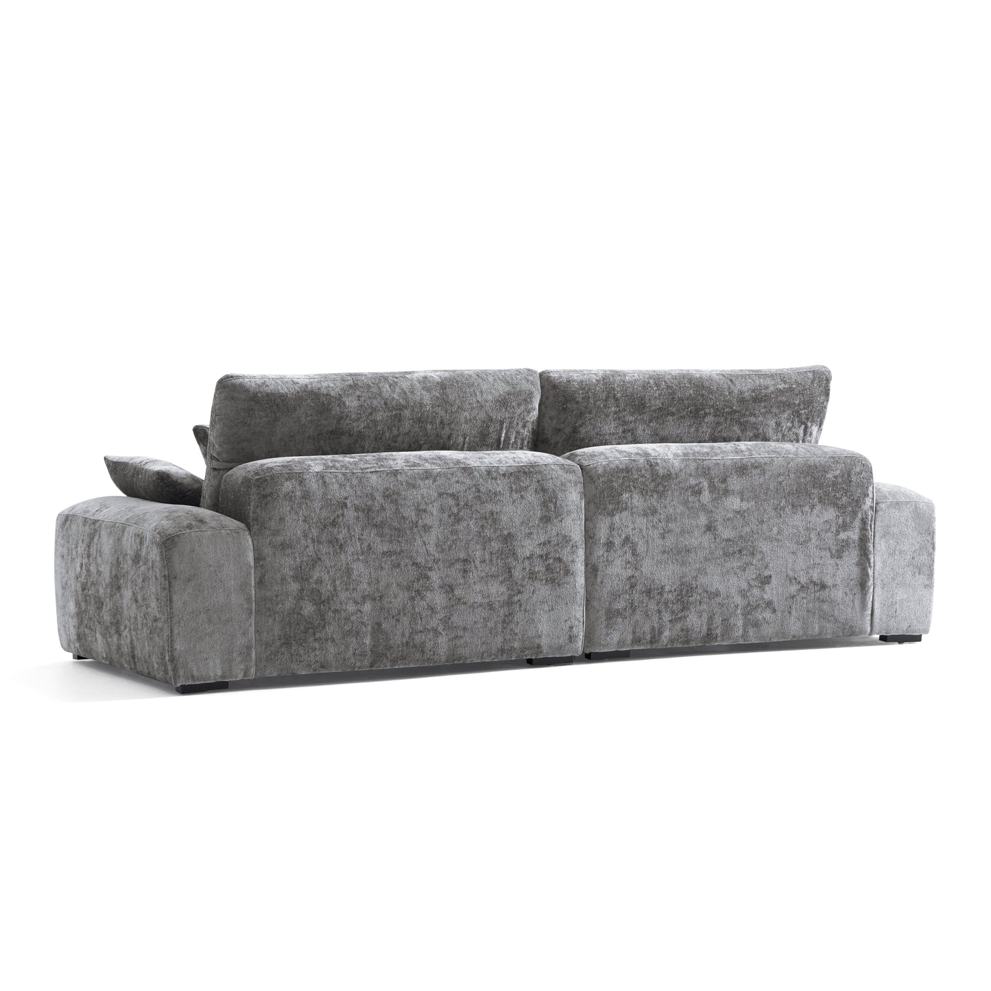 The Empress Gray Sofa-Gray-106.3"