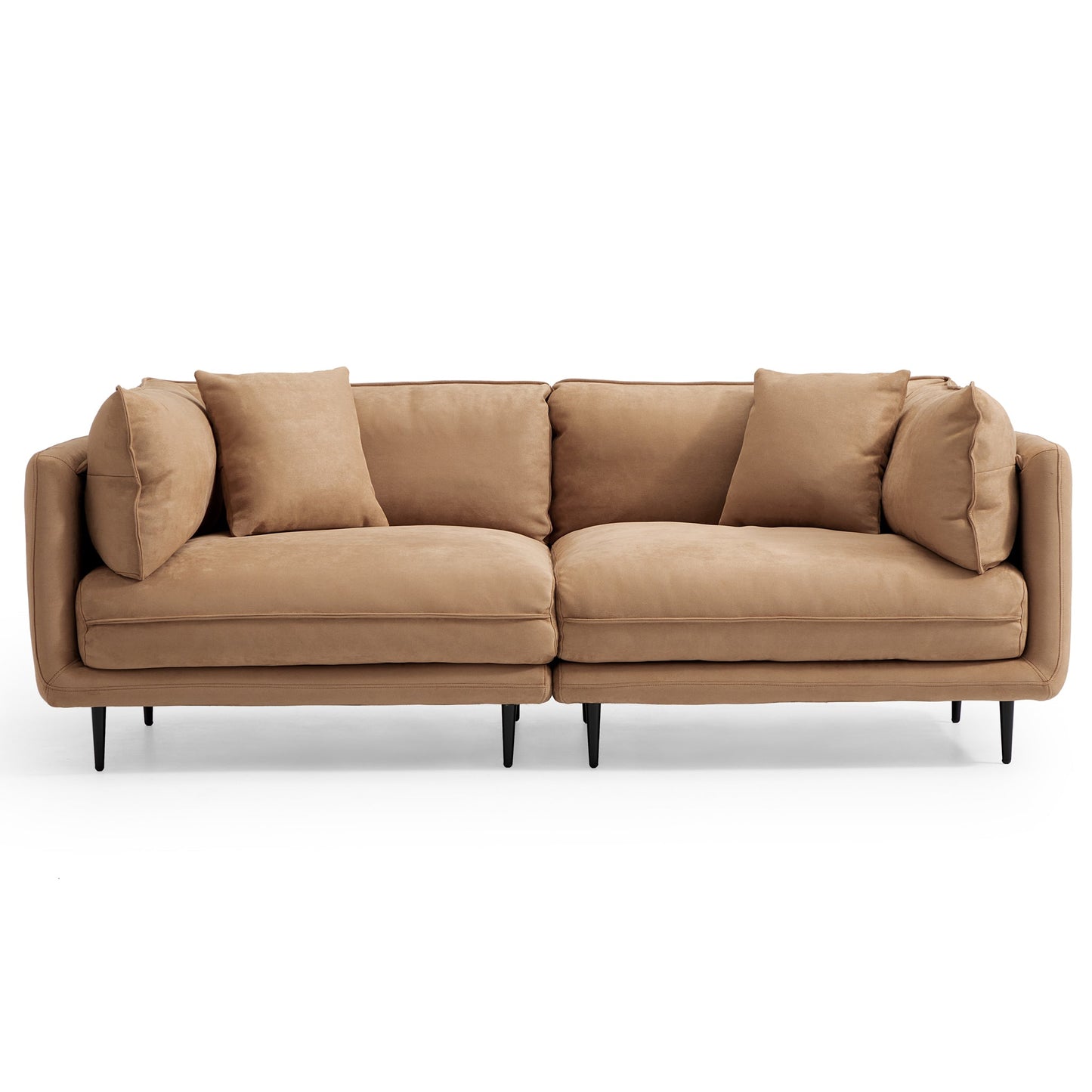 Vanilla Camel Fabric Sofa-Camel