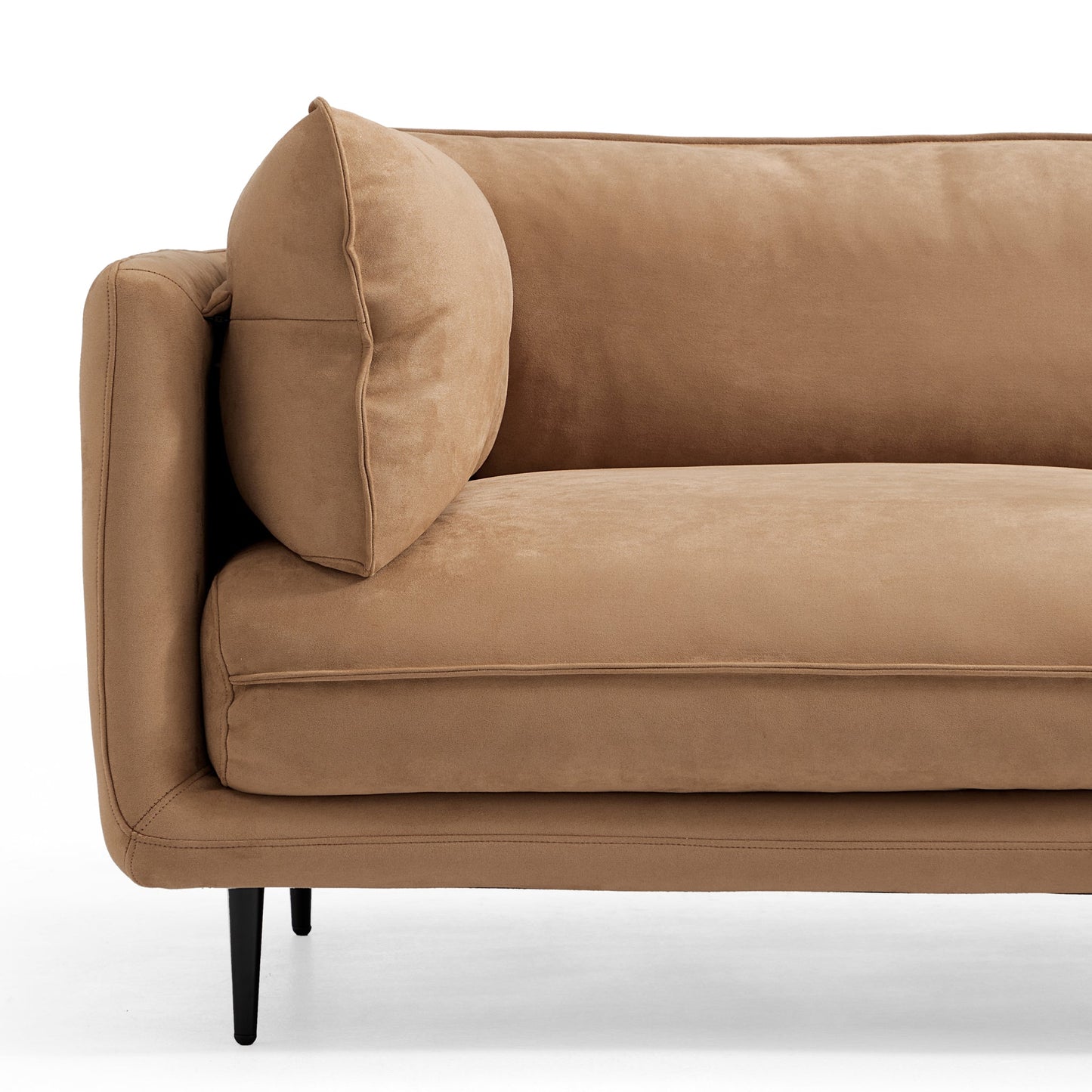 Vanilla Camel Fabric Sofa-Camel