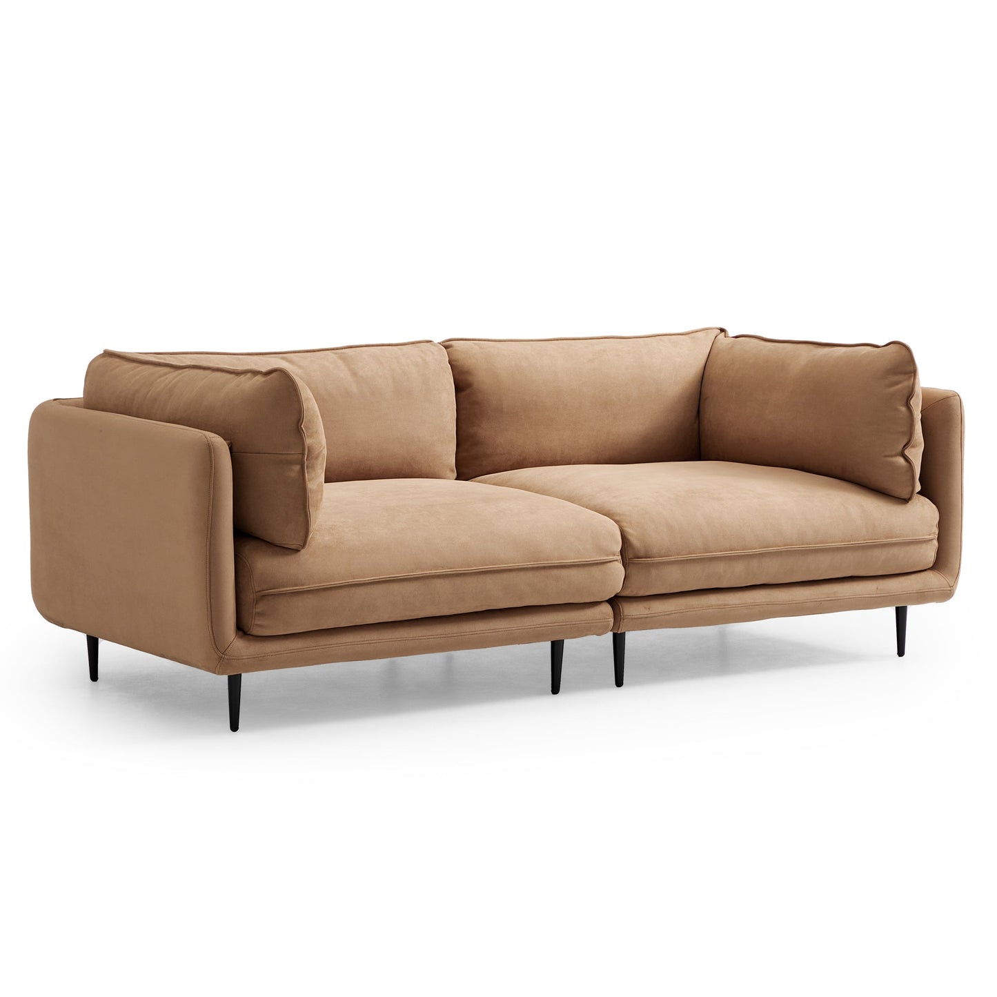 Vanilla Camel Fabric Sofa-Camel
