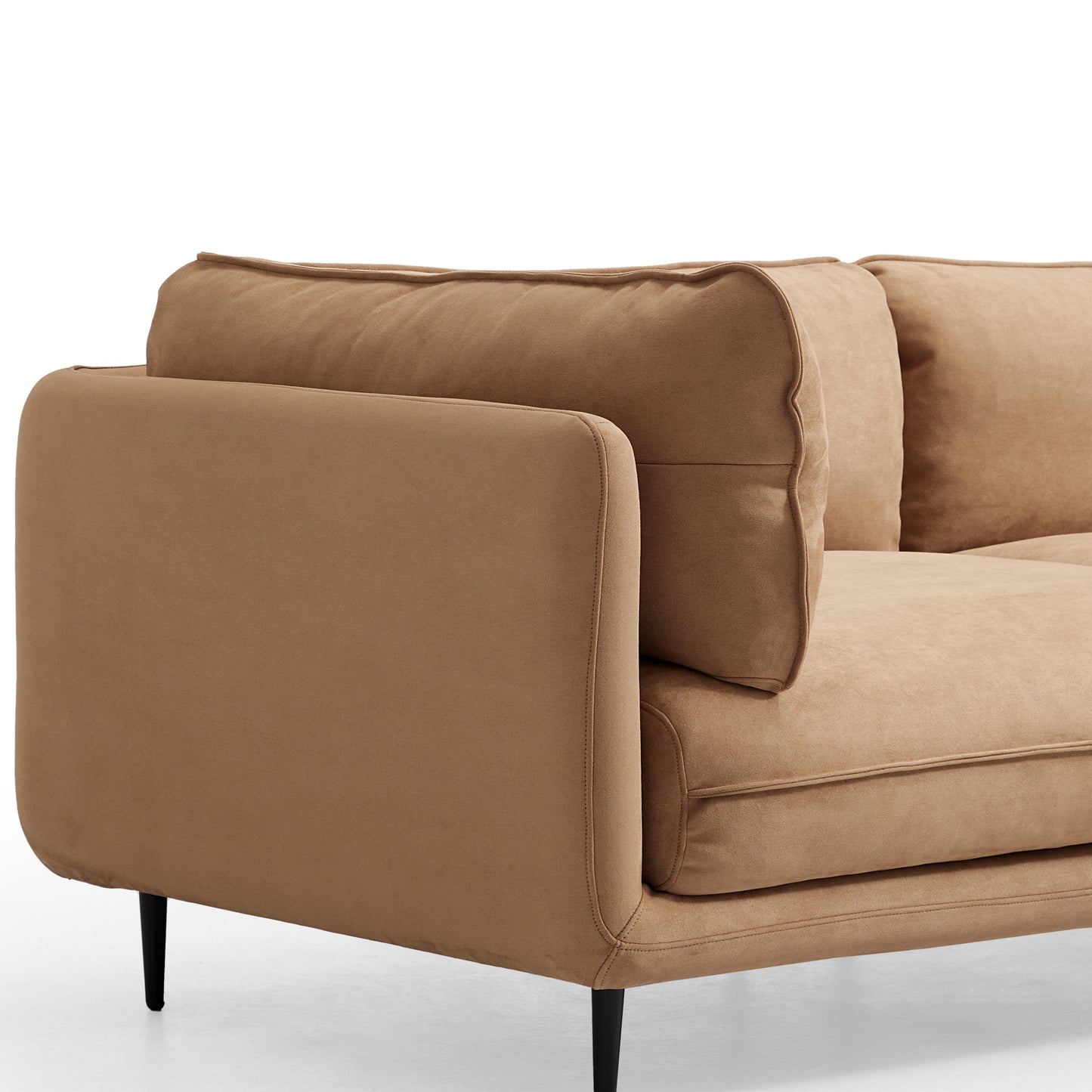Vanilla Camel Fabric Sofa-Camel