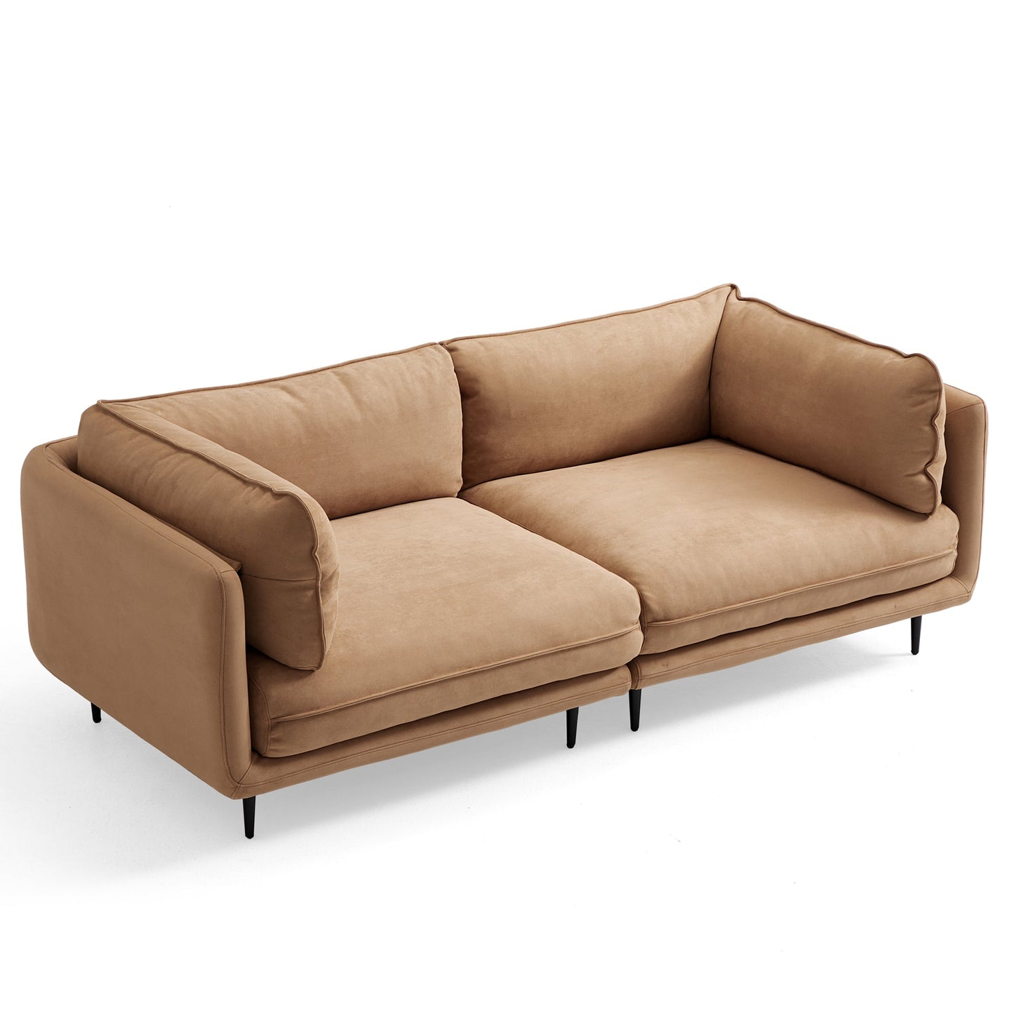 Vanilla Camel Fabric Sofa-Camel