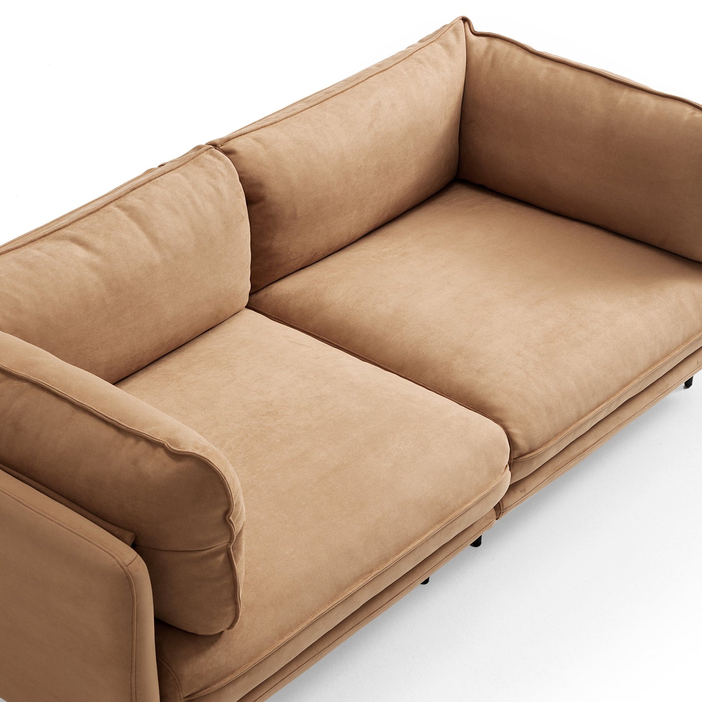 Vanilla Camel Fabric Sofa-Camel