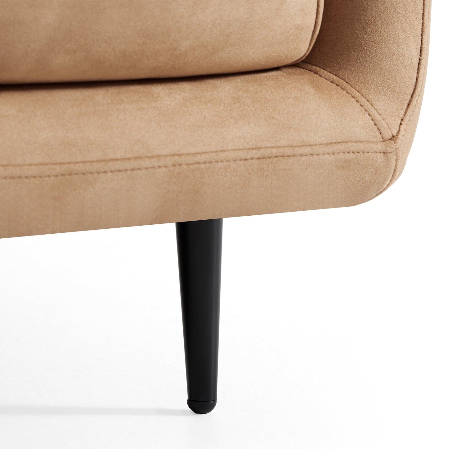 Vanilla Camel Fabric Sofa-Camel