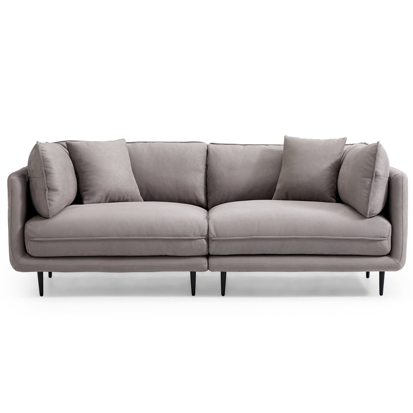 Vanilla Camel Fabric Sofa-Gray