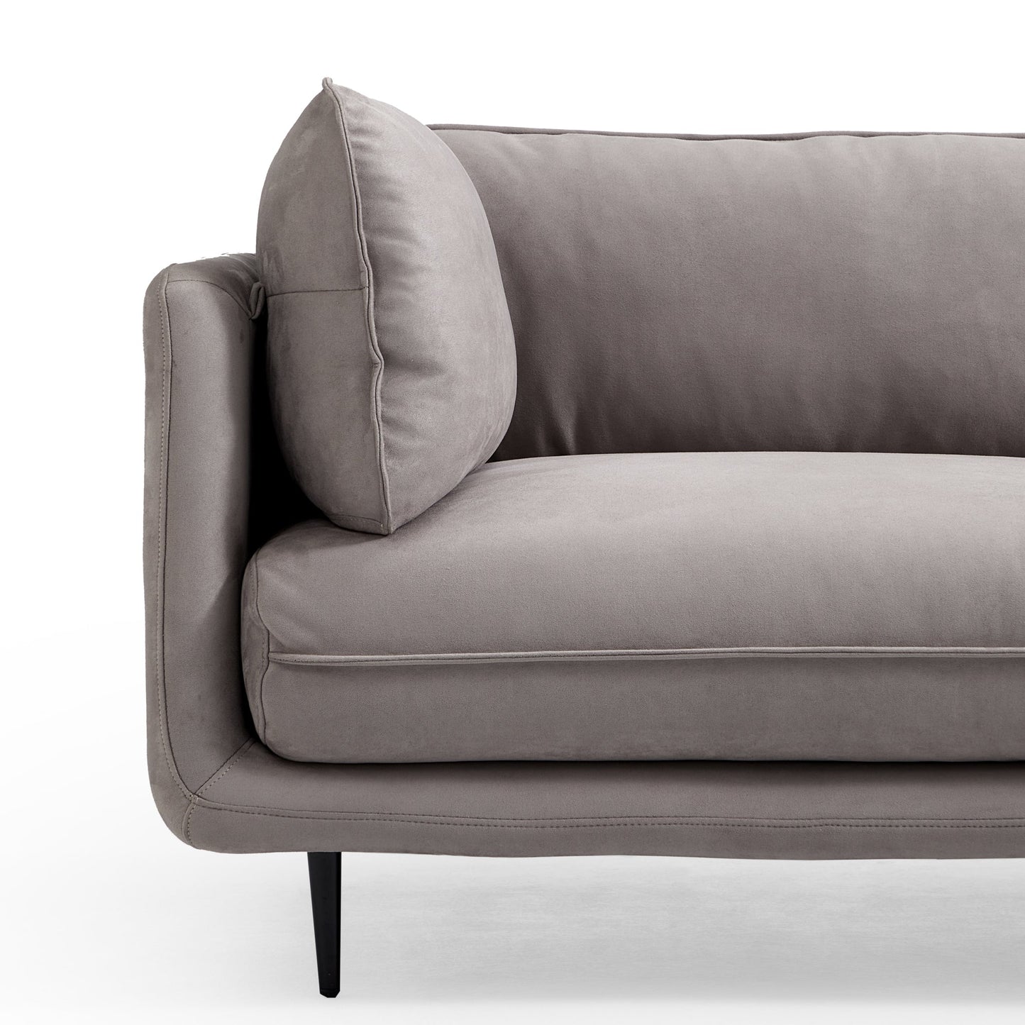 Vanilla Camel Fabric Sofa-Gray