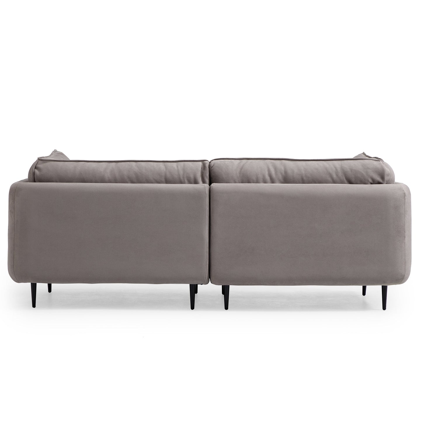 Vanilla Camel Fabric Sofa-Gray