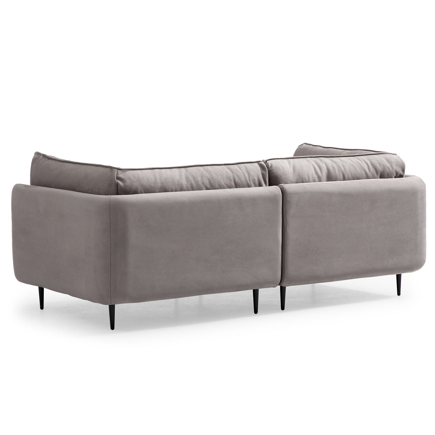 Vanilla Camel Fabric Sofa-Gray