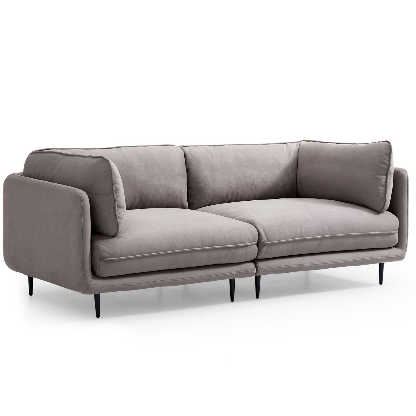 Vanilla Camel Fabric Sofa-Gray