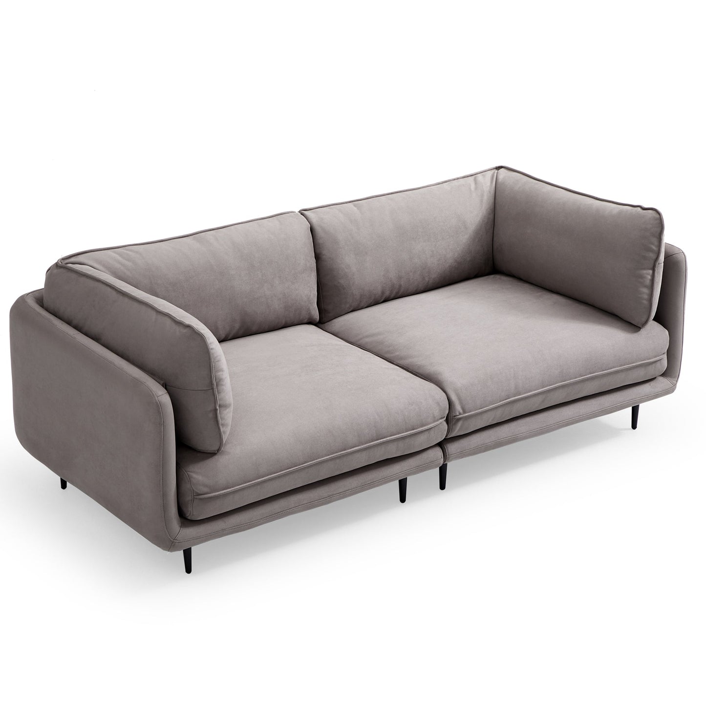Vanilla Camel Fabric Sofa-Gray