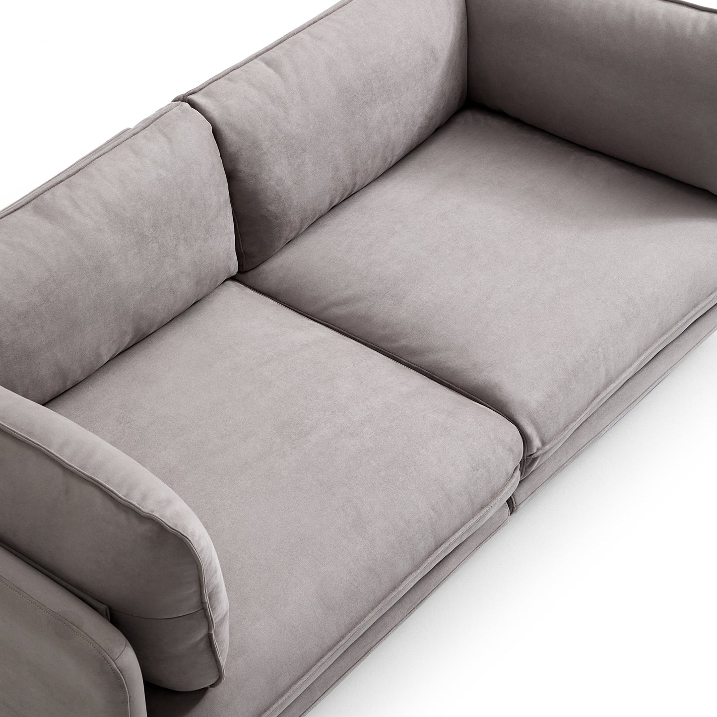Vanilla Camel Fabric Sofa-Gray