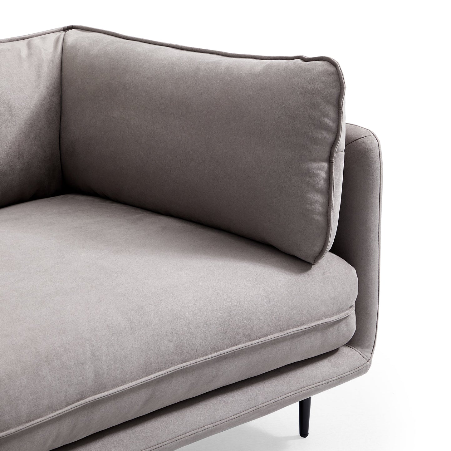 Vanilla Camel Fabric Sofa-Gray
