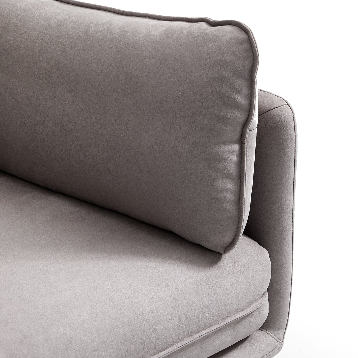 Vanilla Camel Fabric Sofa-Gray