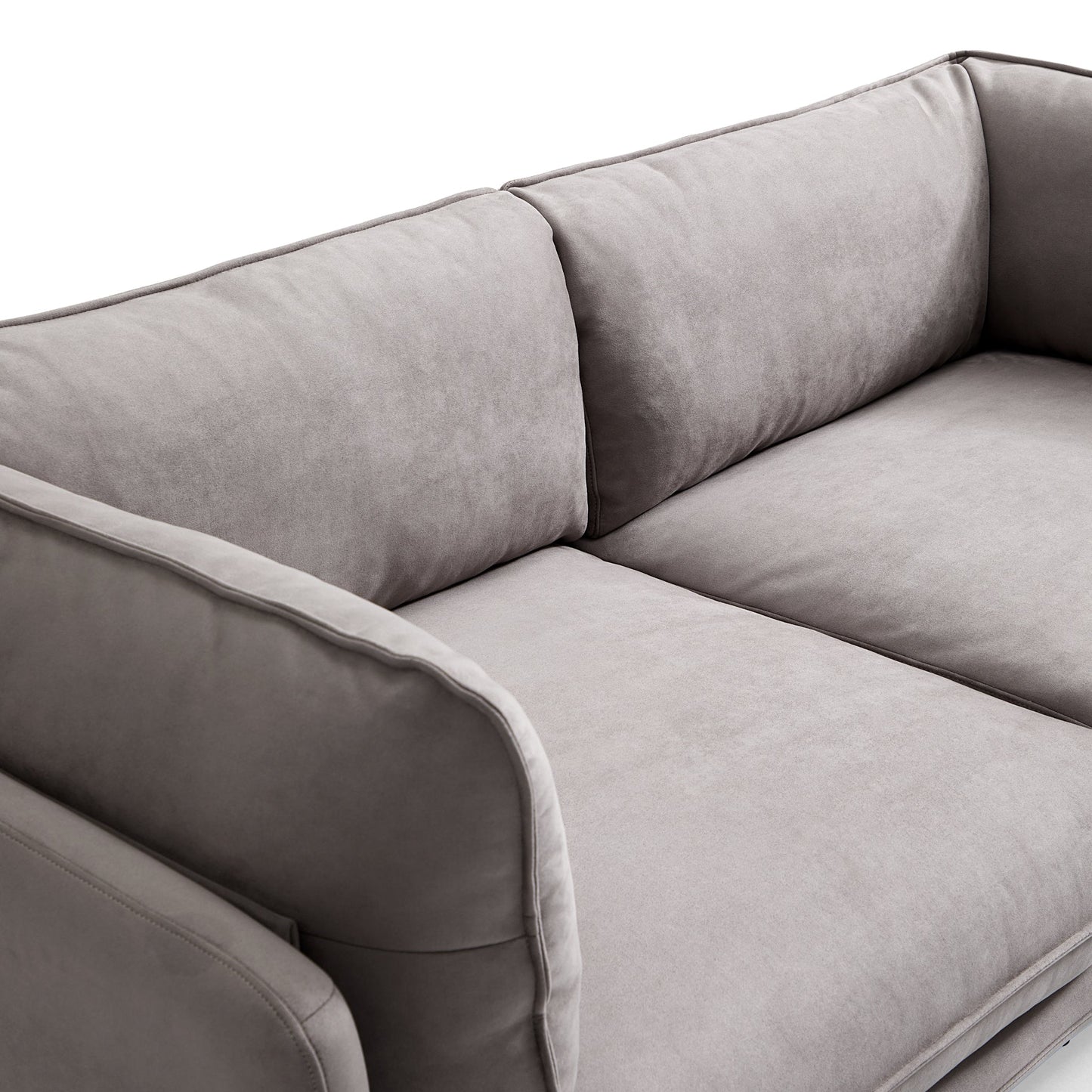 Vanilla Camel Fabric Sofa-Gray