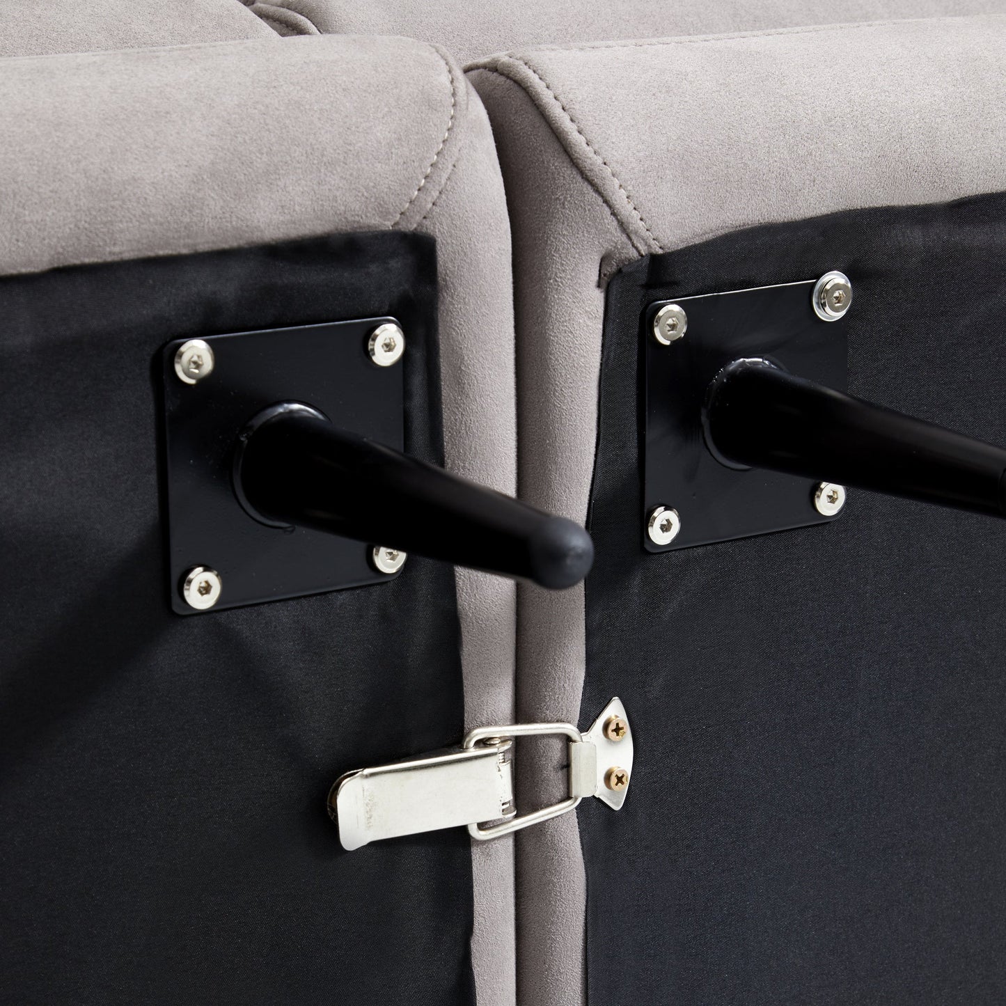Vanilla Camel Fabric Sofa-Gray