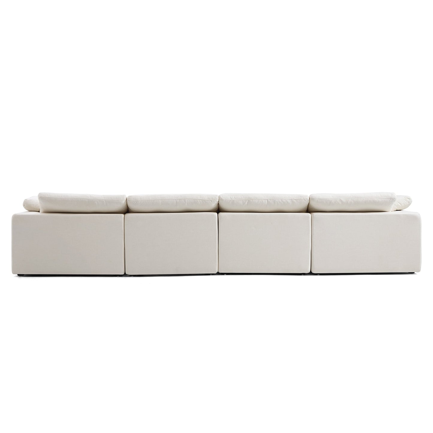Tender Wabi Sabi Light Gray Sofa-Beige-165.4"