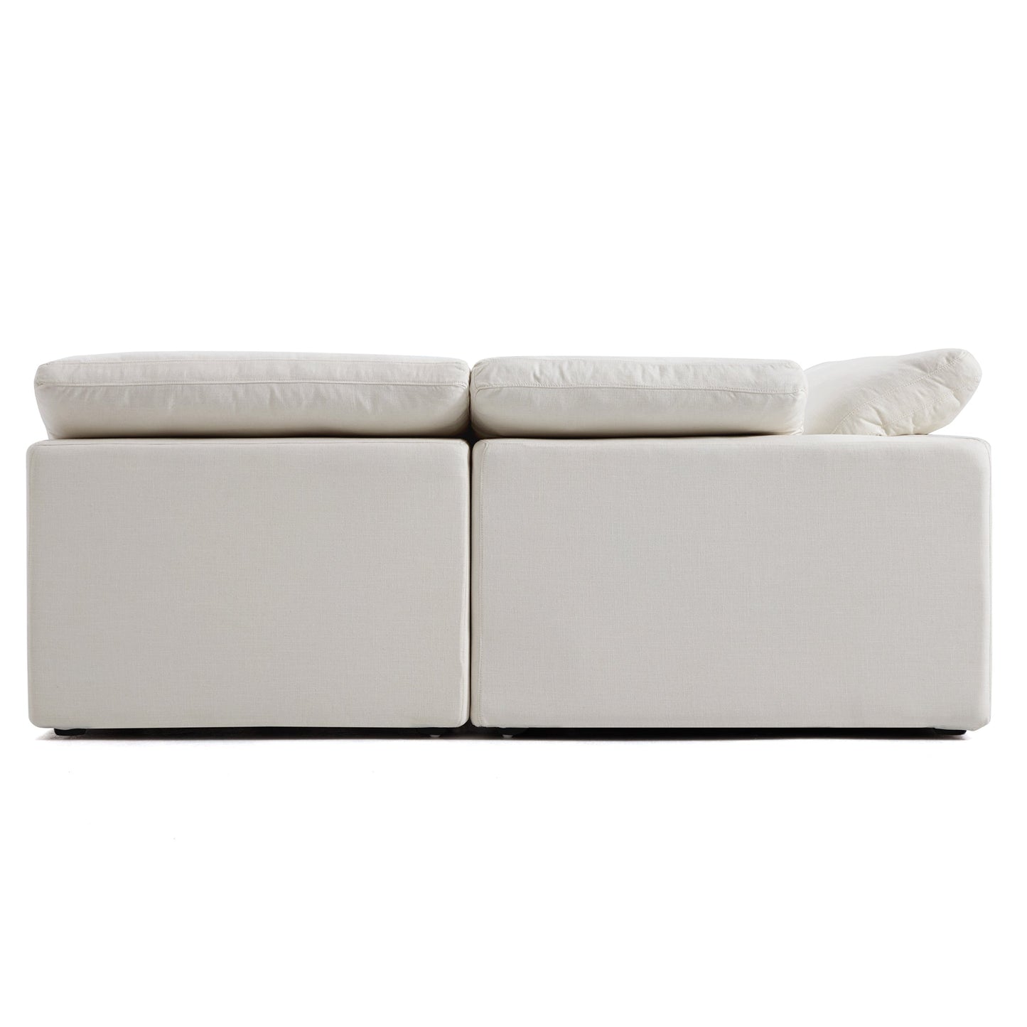 Tender Wabi Sabi Light Gray L Shaped Sectional-Beige