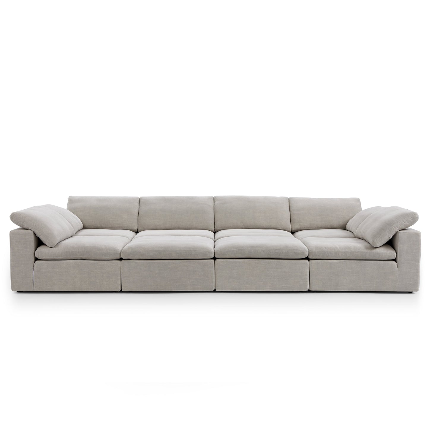 Tender Wabi Sabi Light Gray Sofa Bed-Sand-165.4"