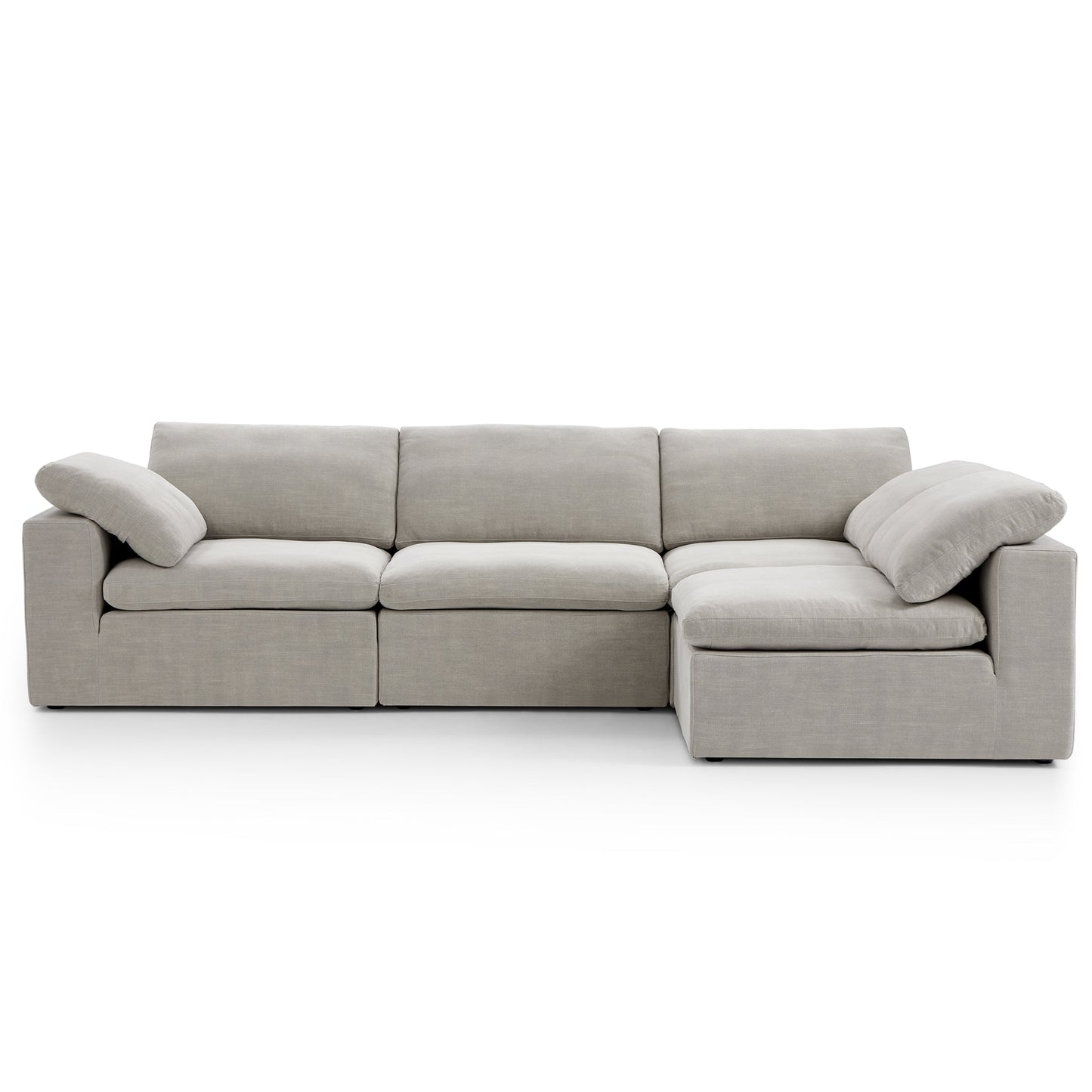Tender Wabi Sabi Beige Sectional-Sand-128.0"