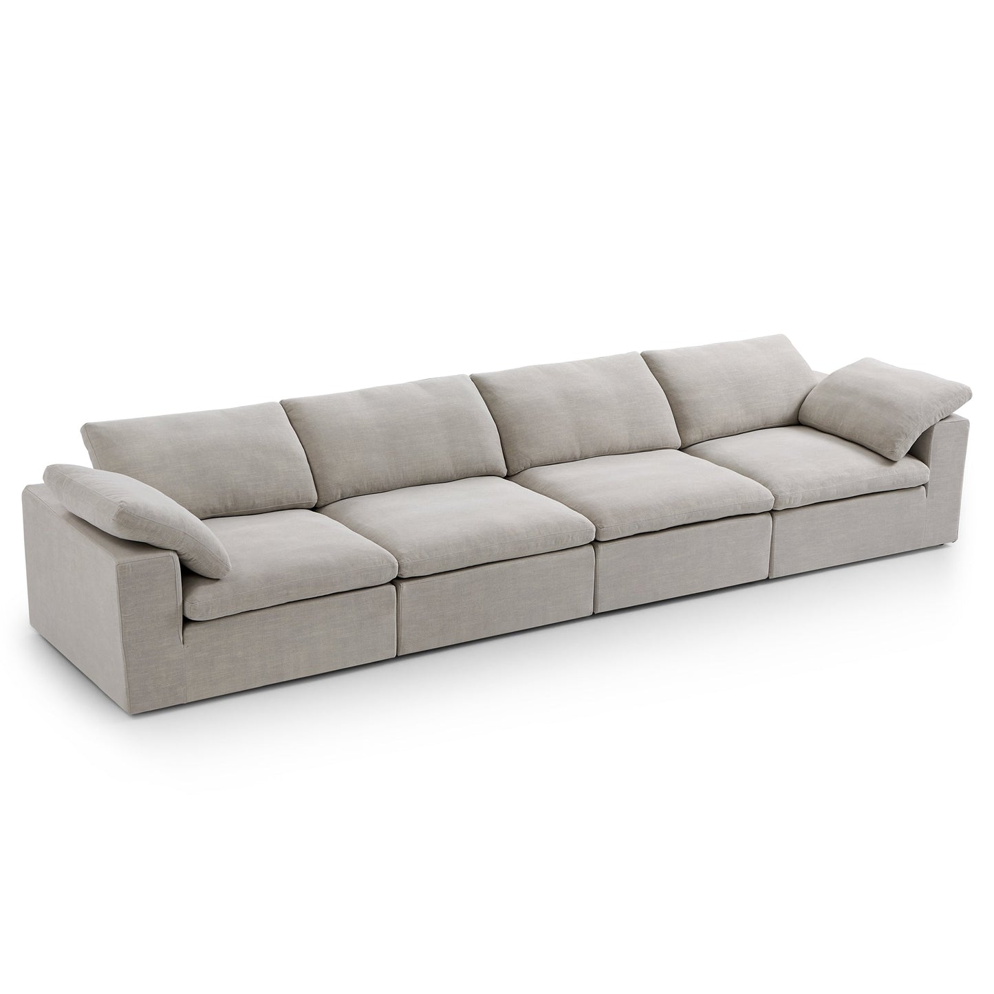 Tender Wabi Sabi Light Gray Sofa-Sand-165.4"