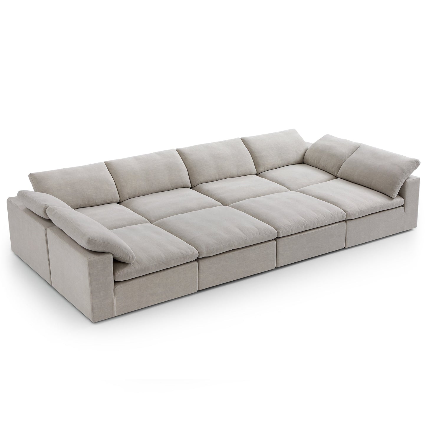 Tender Wabi Sabi Beige Sofa Bed-Sand-165.4"