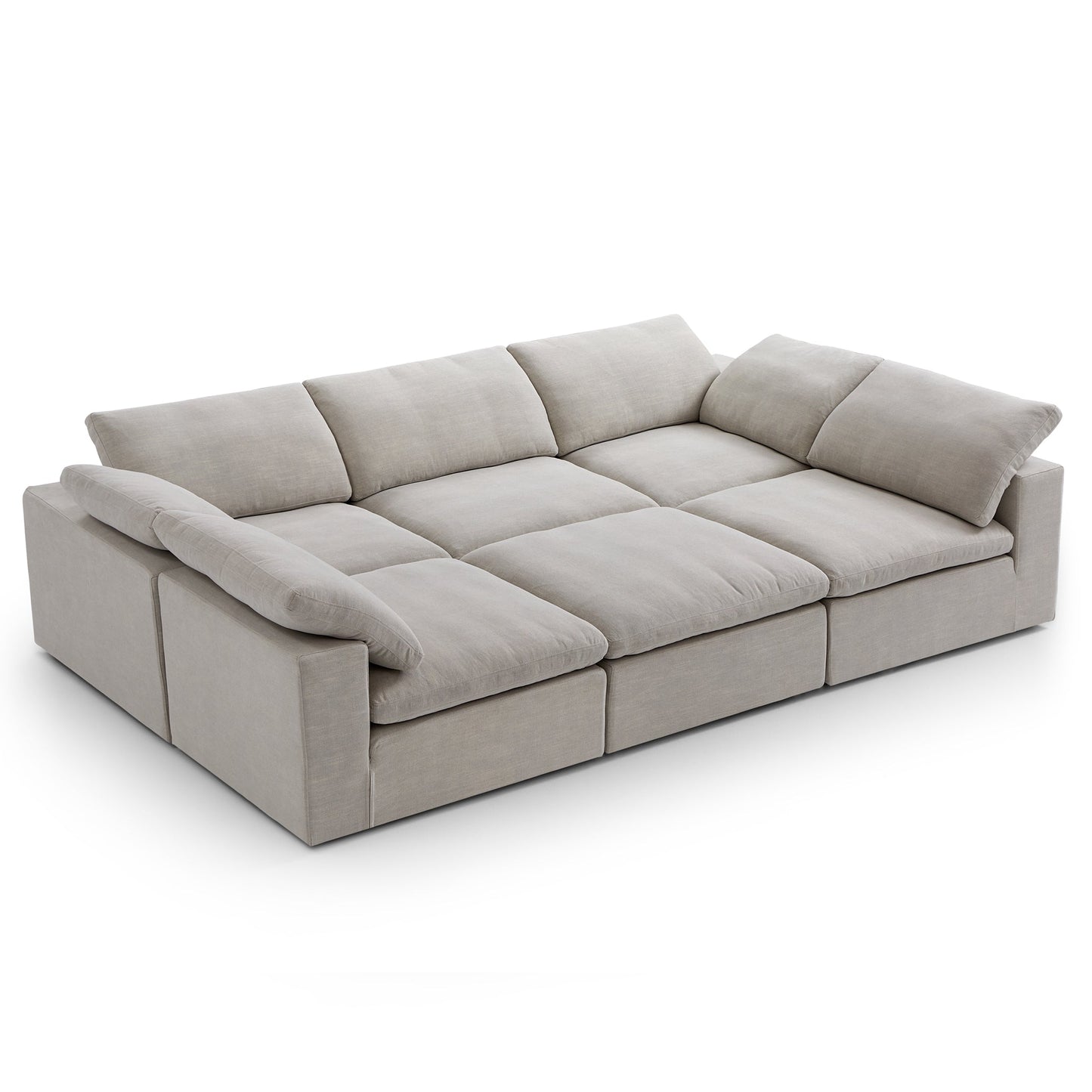 Tender Wabi Sabi Beige Sofa Bed-Sand-128.0"