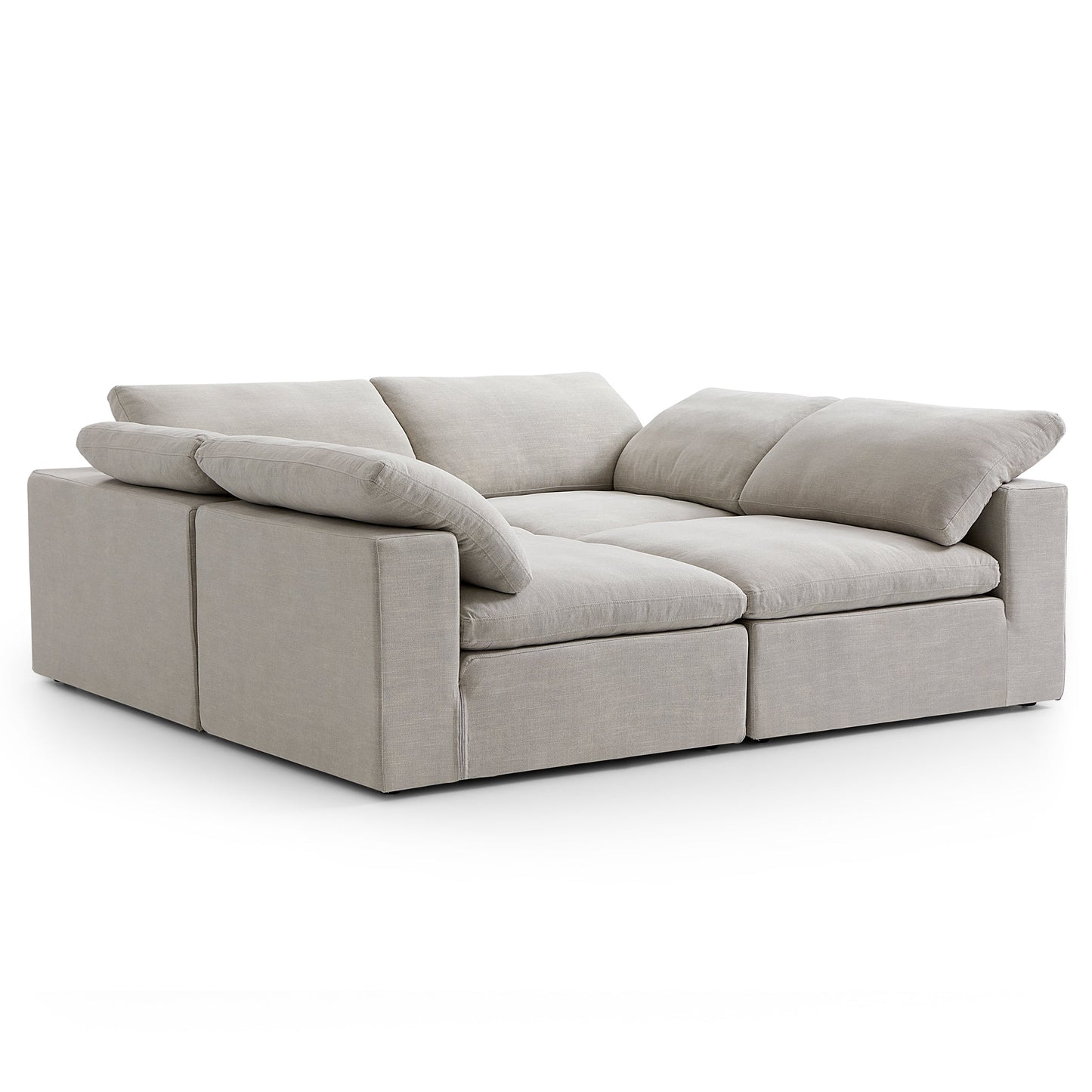 Tender Wabi Sabi Light Gray Sofa Bed-Sand-90.6"