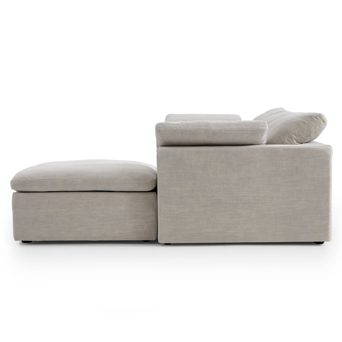 Tender Wabi Sabi Sand Sofa and Ottoman-Sand