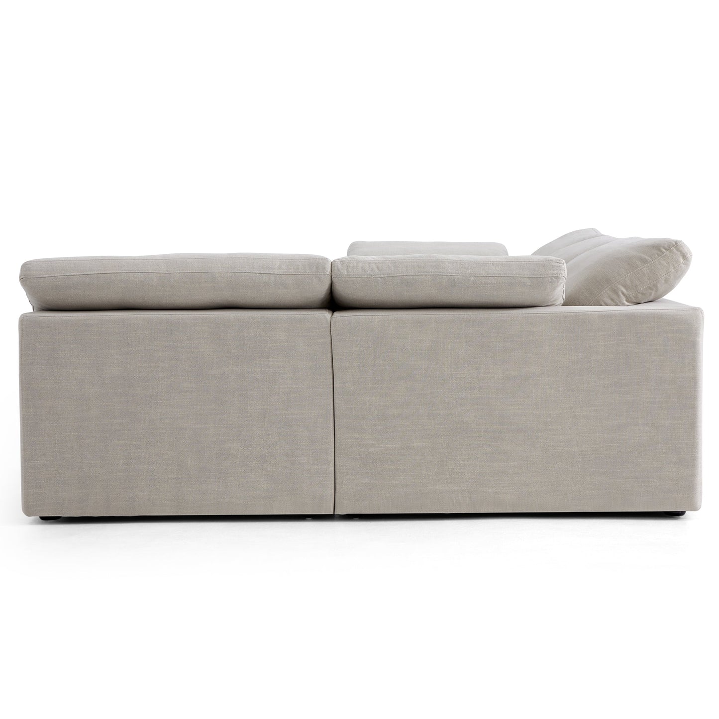 Tender Wabi Sabi Light Gray L Shaped Sectional-Sand